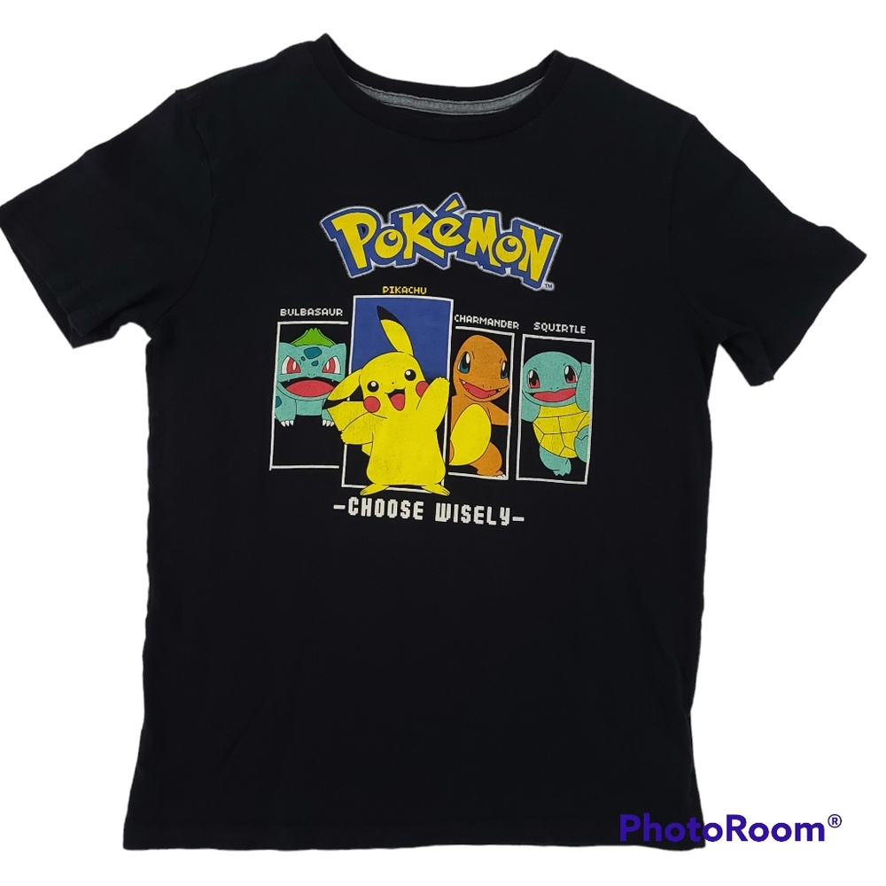 Old Navy Pokemon Shirt Youth XL (14-16) Black Choose Wisely